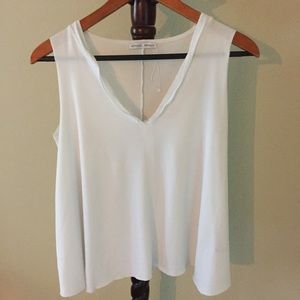 ➕Zara White Sleeveless Blouse